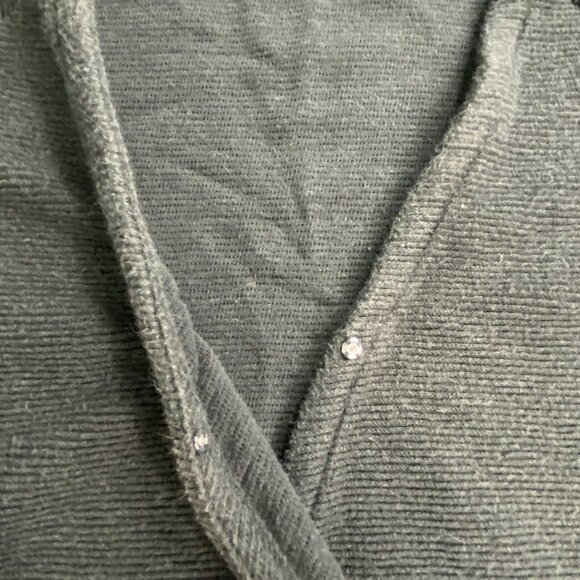 Madewell Top Womens Small Black Drapey Ottoman Jacquard Faux Wrap Drawstring - Picture 3 of 10